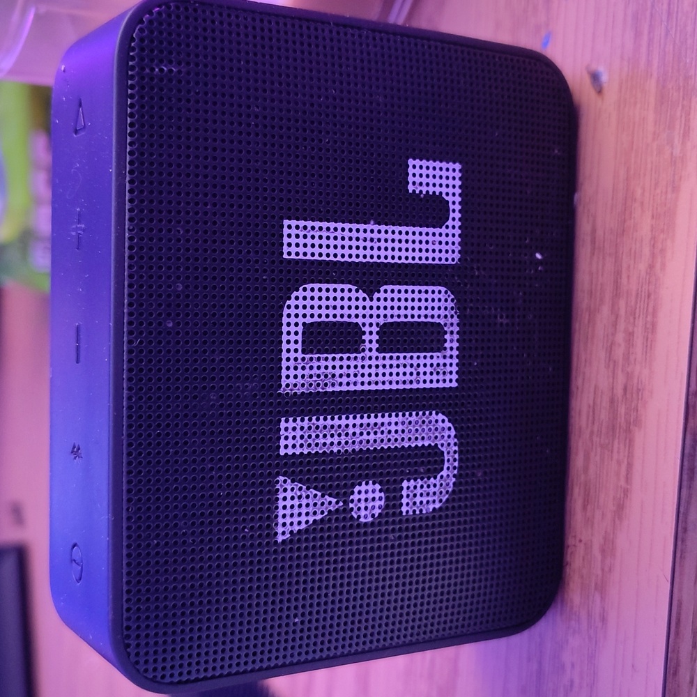 JBL Black Portable Speaker with Compact Design and Durable Build